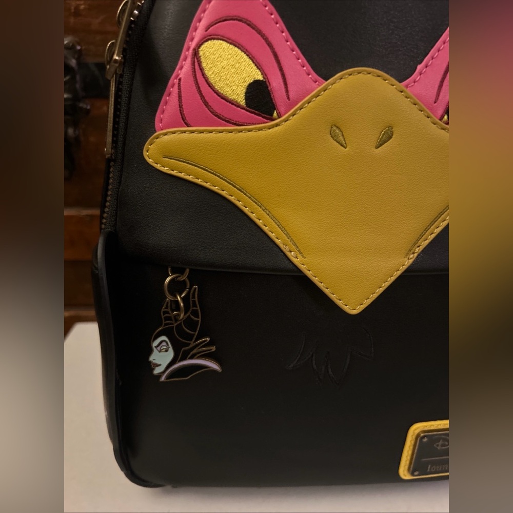 Loungefly Disney Sleeping Beauty Maleficent Raven Diablo Cosplay Mini Backpack - Picture 2 of 7